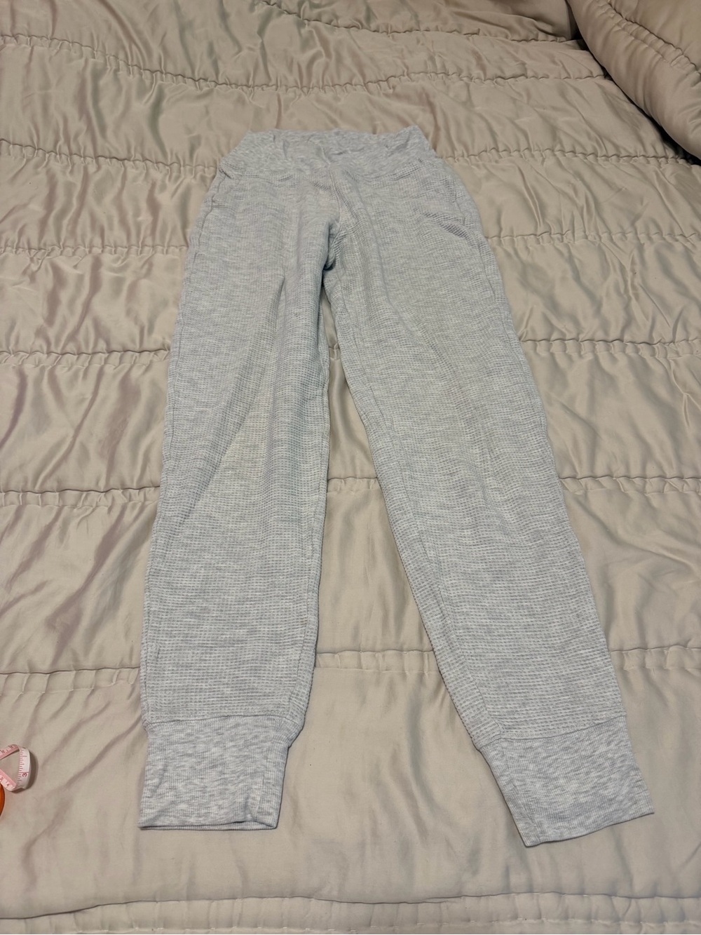 Athleta Coaster Luxe Waffle Joggers Gray XS Tall